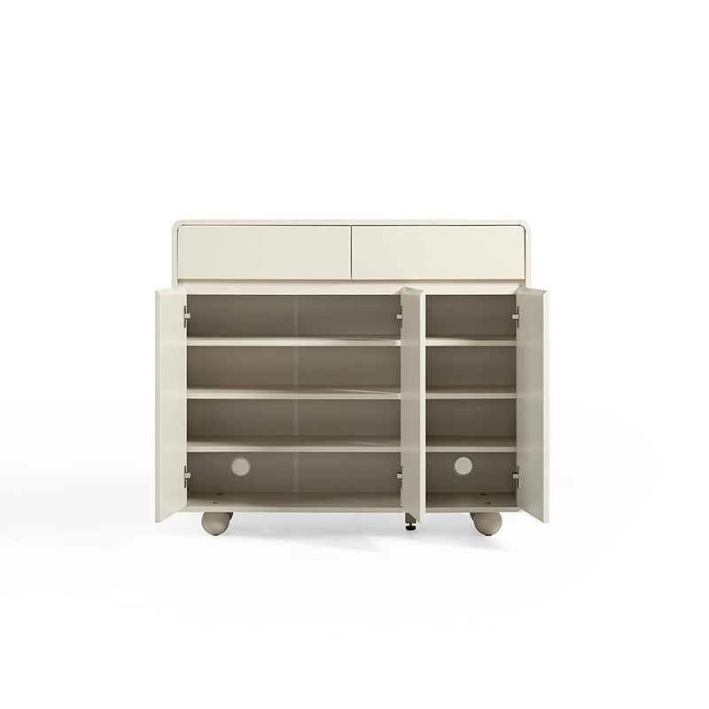 Dorothy Three-Door/Four-Door Shoe Cabinet with Drawer