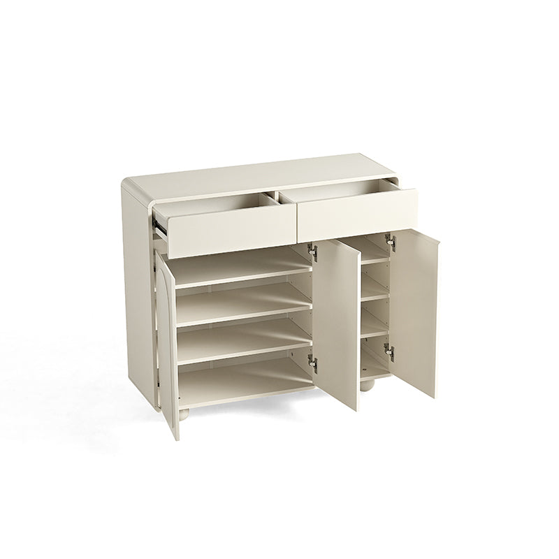 Dorothy Three-Door/Four-Door Shoe Cabinet with Drawer