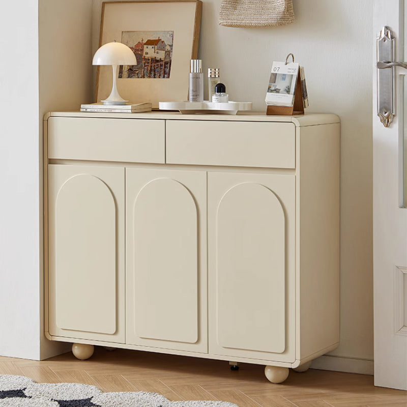 Dorothy Three-Door/Four-Door Shoe Cabinet with Drawer