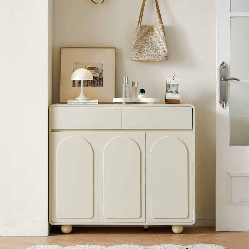 Dorothy Three-Door/Four-Door Shoe Cabinet with Drawer