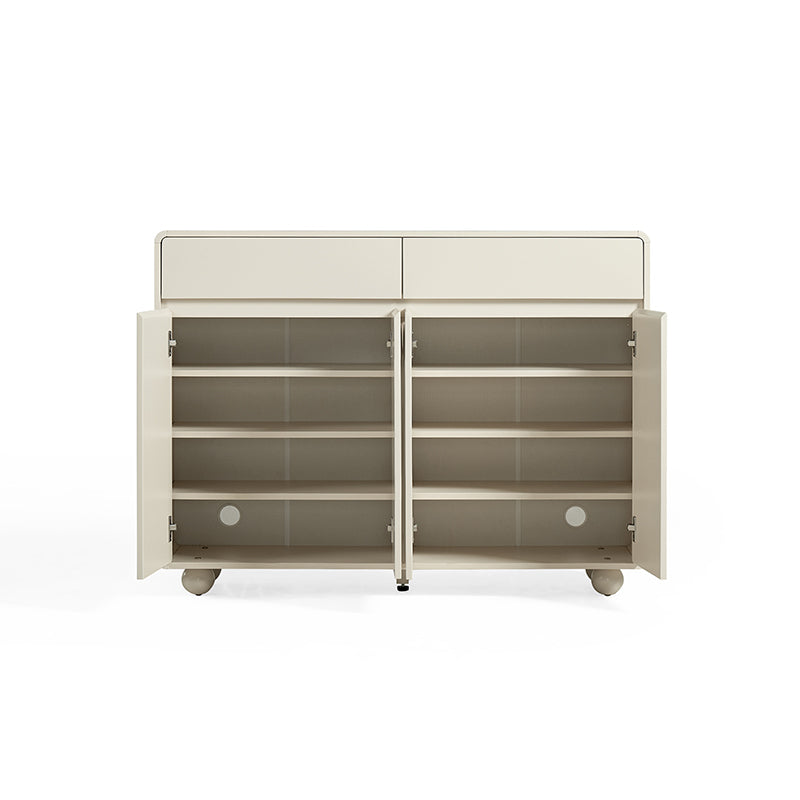 Dorothy Three-Door/Four-Door Shoe Cabinet with Drawer