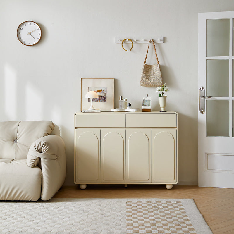 Dorothy Three-Door/Four-Door Shoe Cabinet with Drawer