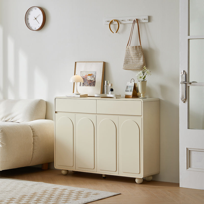 Dorothy Three-Door/Four-Door Shoe Cabinet with Drawer