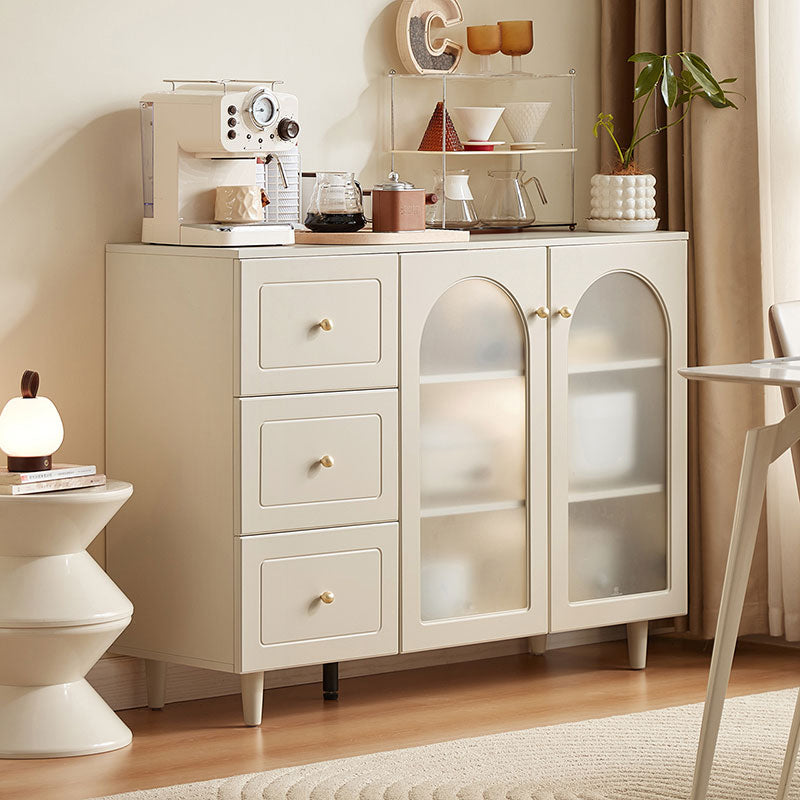 Howard Cream White Sideboard/ Buffet Table with Wooden Legs Multiple Style