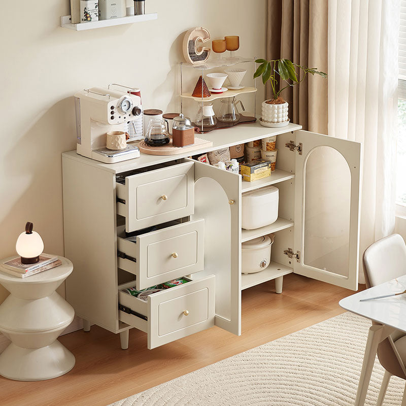 Howard Cream White Sideboard/ Buffet Table with Wooden Legs Multiple Style