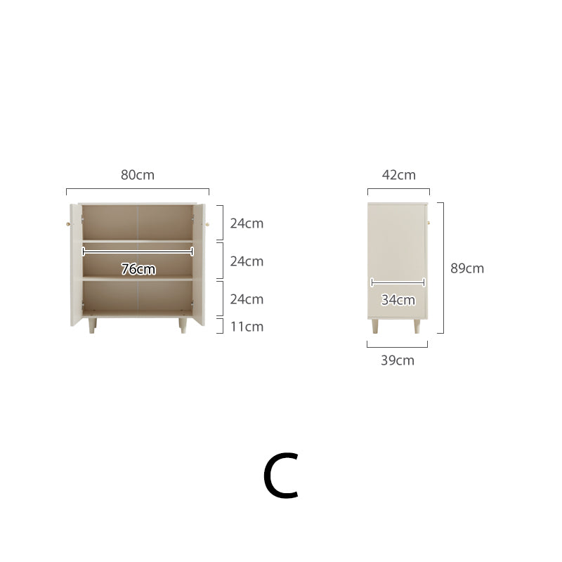 Howard Cream White Sideboard/ Buffet Table with Wooden Legs Multiple Style