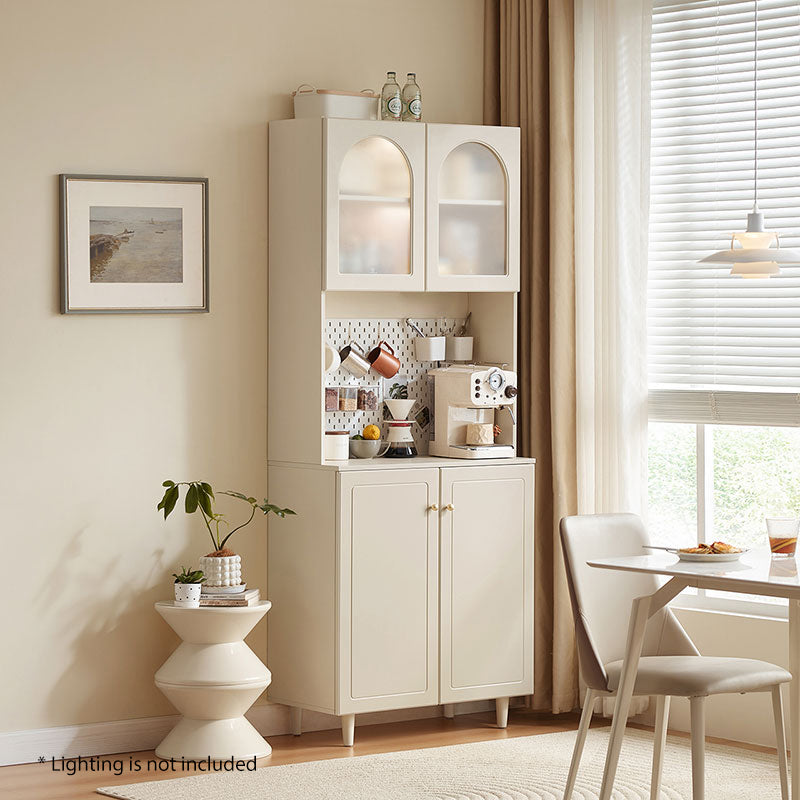 Howard 80cm Classic Design Multifunctional Sideboard Buffet/Coffee Station Display Cupboard White