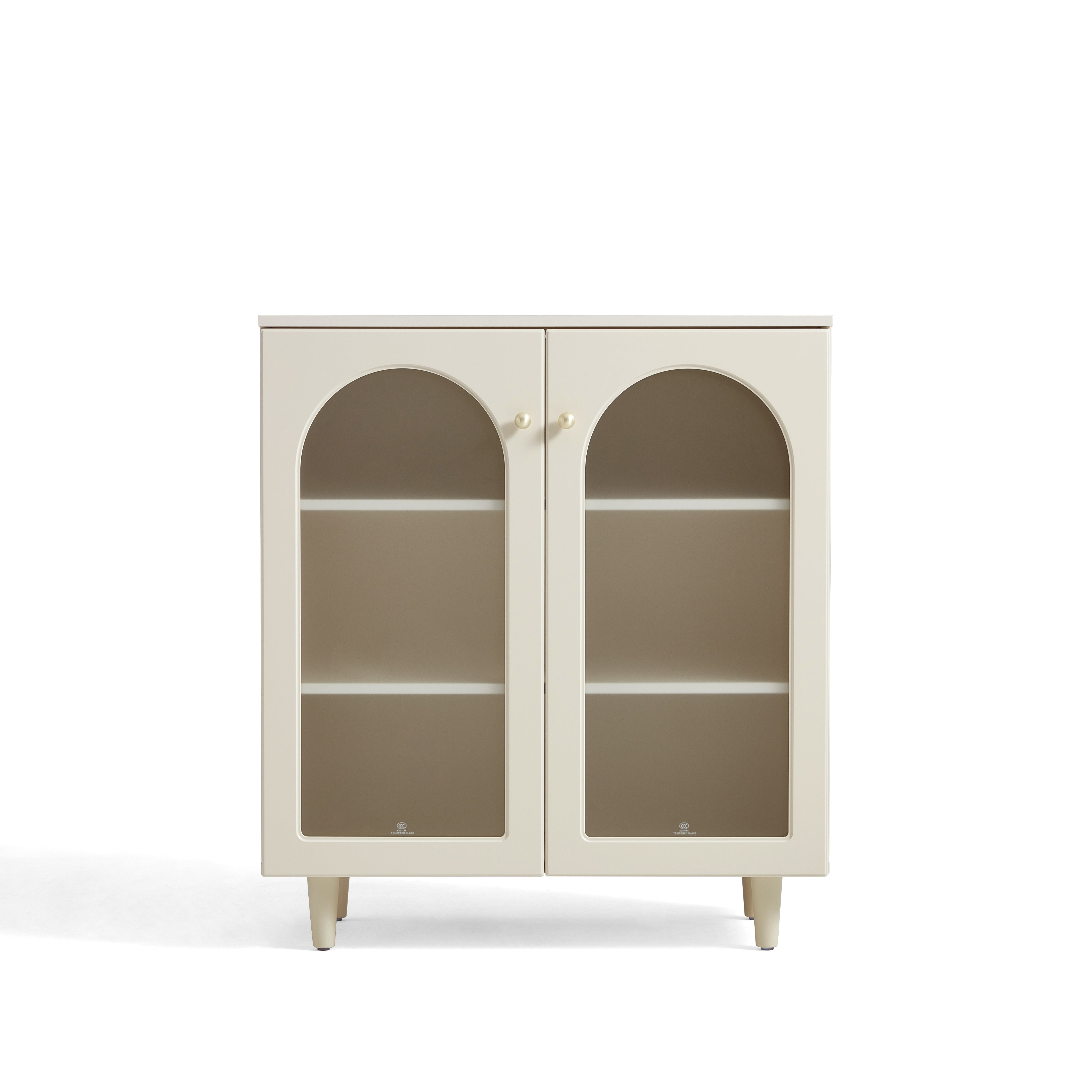 Howard Cream White Sideboard/ Buffet Table with Wooden Legs Multiple Style