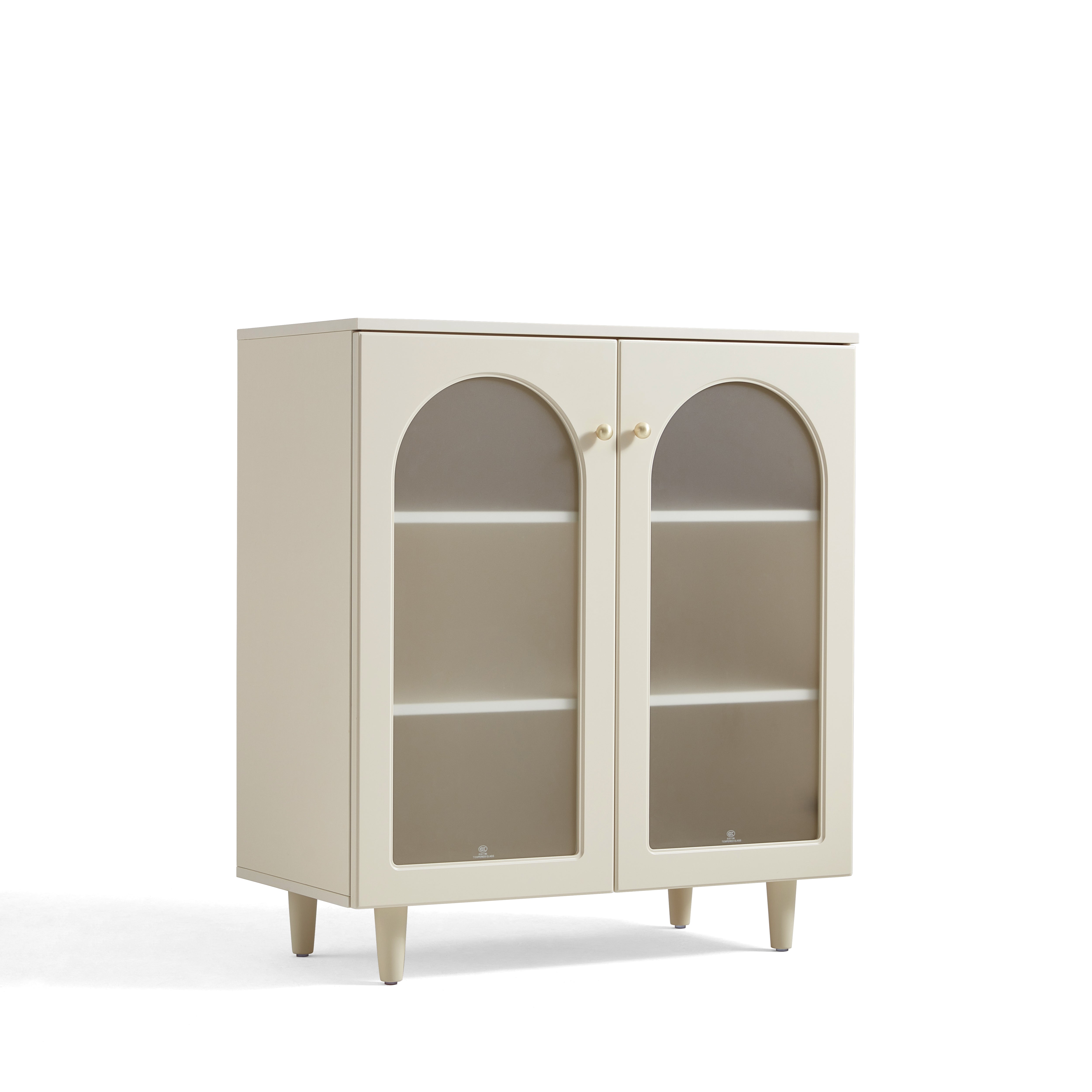 Howard Cream White Sideboard/ Buffet Table with Wooden Legs Multiple Style