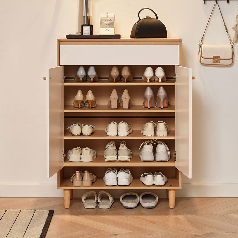 Kepner Timber Shoe Cabinet with Drawers/Shoe Case/80/100/120cm