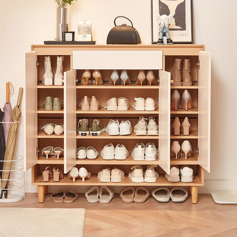 Kepner Timber Shoe Cabinet with Drawers/Shoe Case/80/100/120cm