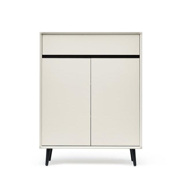 White Shoe Storage Shoe Cabinet for Entryway with Adjustable Shelves