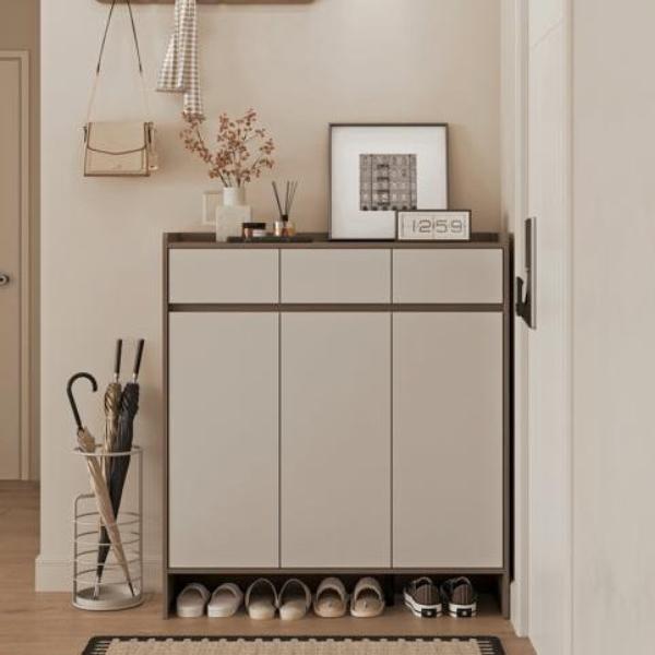 Modern Manufactured Wood Entryway Storage Shoe Cabinet with Drawers and Doors/Shoe Organizer