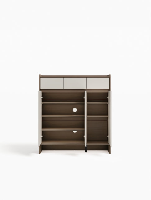 Modern Manufactured Wood Entryway Storage Shoe Cabinet with Drawers and Doors/Shoe Organizer
