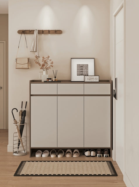 Modern Manufactured Wood Entryway Storage Shoe Cabinet with Drawers and Doors/Shoe Organizer