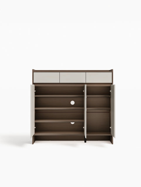 Modern Manufactured Wood Entryway Storage Shoe Cabinet with Drawers and Doors/Shoe Organizer