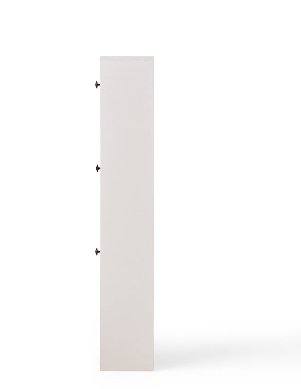 Ultra-Thin Flip-Down White Shoe Cabinet/Space-Saving Entryway Storage Cabinet