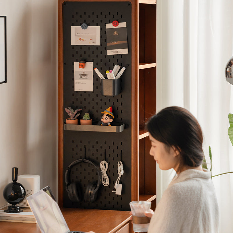 Leander 55cm FAS-Graded Solid Cherry Wood Multifunctional Entryway Cabinet/Revolving Mirror Cabinet