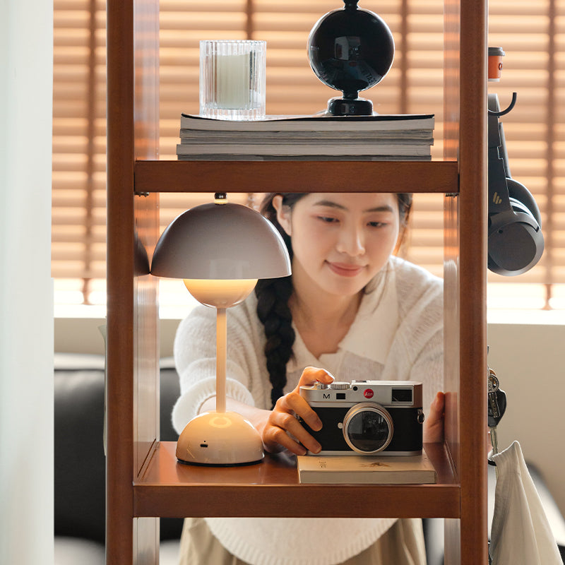 Leander 55cm FAS-Graded Solid Cherry Wood Multifunctional Entryway Cabinet/Revolving Mirror Cabinet