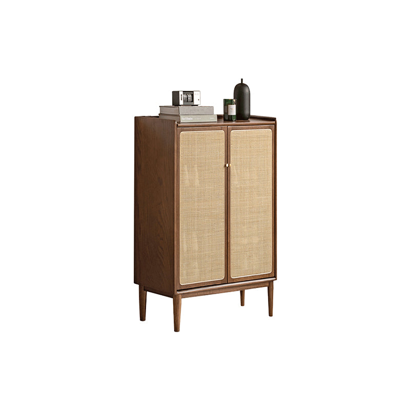 Pablo 65cm/80cm/115cm FAS-Graded Solid American Oak Wood Entryway Cabinet/Shoe Cabinet Walnut Color