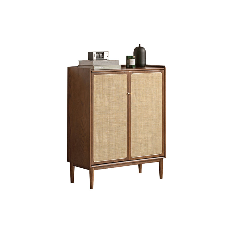 Pablo 65cm/80cm/115cm FAS-Graded Solid American Oak Wood Entryway Cabinet/Shoe Cabinet Walnut Color