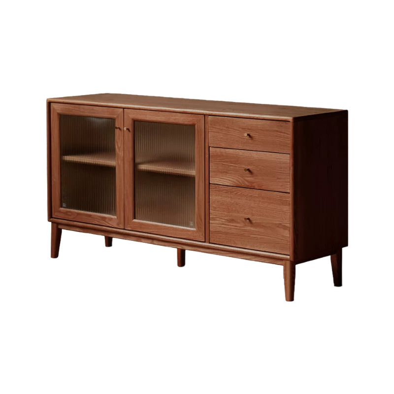 Peregrine 125cm/150cm/180cm FAS-Graded Solid American Oak Wood Dining Cabinet/Storage Cabinet/Sideboard With Ceramic Multiple Color