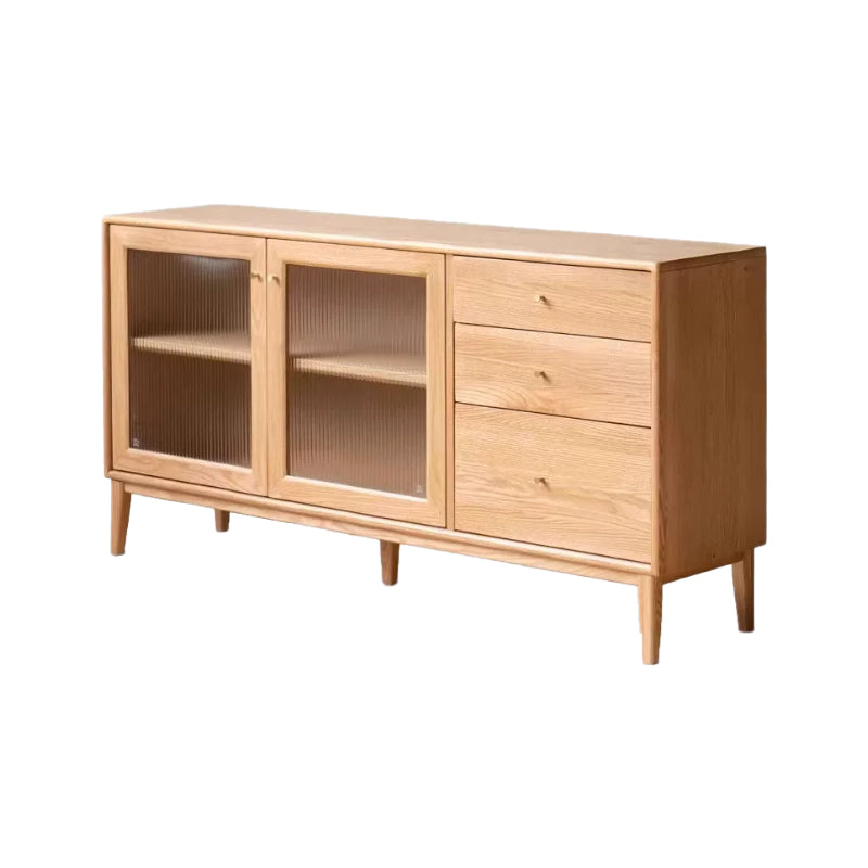 Peregrine 125cm/150cm/180cm FAS-Graded Solid American Oak Wood Dining Cabinet/Storage Cabinet/Sideboard With Ceramic Multiple Color