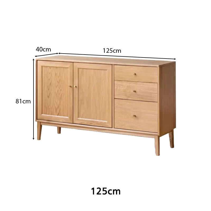 Peregrine 125cm/150cm/180cm FAS-Graded Solid American Oak Wood Dining Cabinet/Storage Cabinet/Sideboard Multiple Color