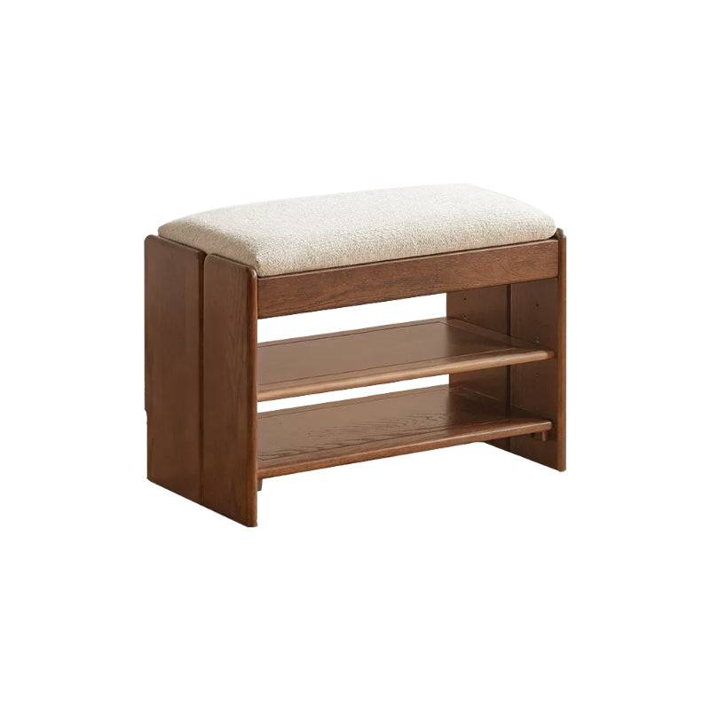 Willa 60cm/80cm FAS-Graded Solid American Oak Wood Entryway Shoe Cabinet/Shoe Changing Stool For Home Multiple Color