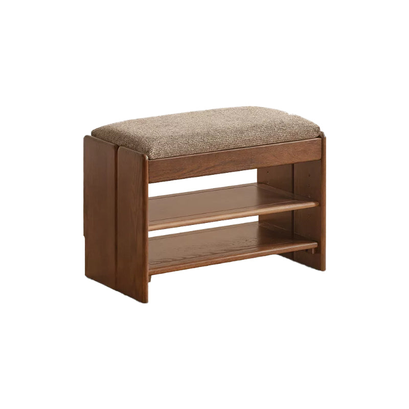 Willa 60cm/80cm FAS-Graded Solid American Oak Wood Entryway Shoe Cabinet/Shoe Changing Stool For Home Multiple Color