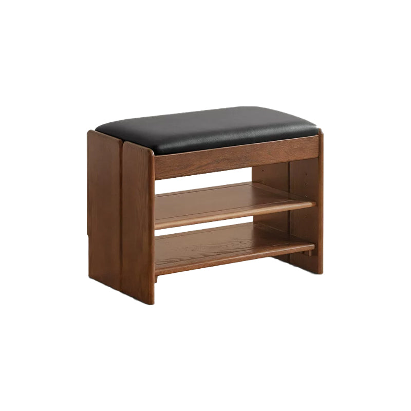 Willa 60cm/80cm FAS-Graded Solid American Oak Wood Entryway Shoe Cabinet/Shoe Changing Stool For Home Multiple Color