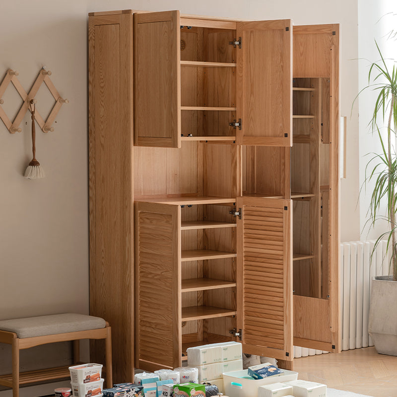 Janice 1.2m FAS-Graded Solid Oak Wood Multifunctional Entryway Cabinet/Shoe Cabinet