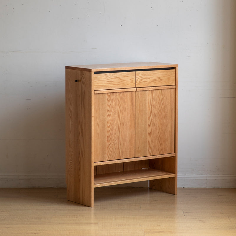 Imogen 80cm/110cm/140cm FAS-Graded Solid American Oak Wood Entryway Shoe Cabinet /Shoe Case For Home Multiple Color