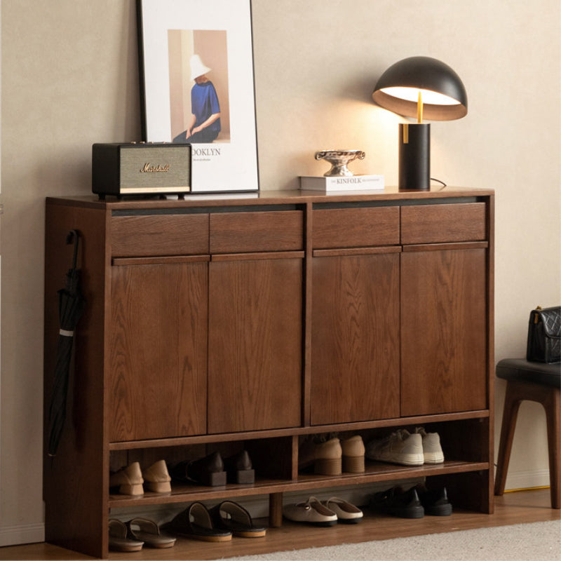 Imogen 80cm/110cm/140cm FAS-Graded Solid American Oak Wood Entryway Shoe Cabinet /Shoe Case For Home Multiple Color