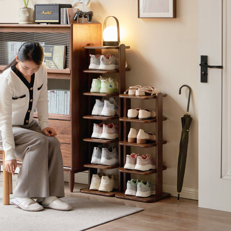 Lysander Rubberwood Ultra-Thin Multi-layered Shoe Rack/Design Storage/Shelf For Home