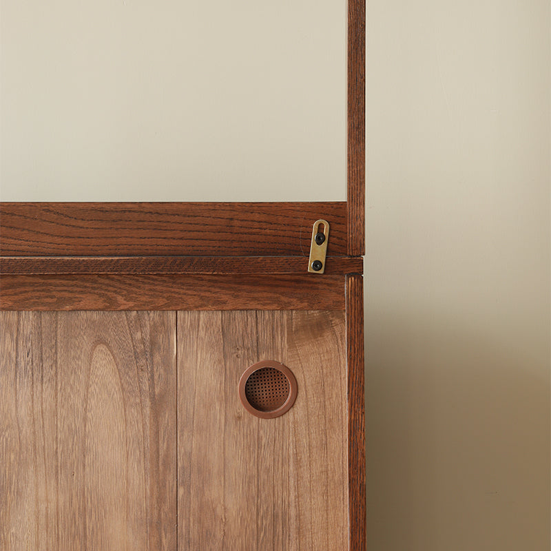 Scarlett 85cm FAS-Graded Solid American Oak Wood Ultra-thin Entryway Shoe Cabinet Multiple Color