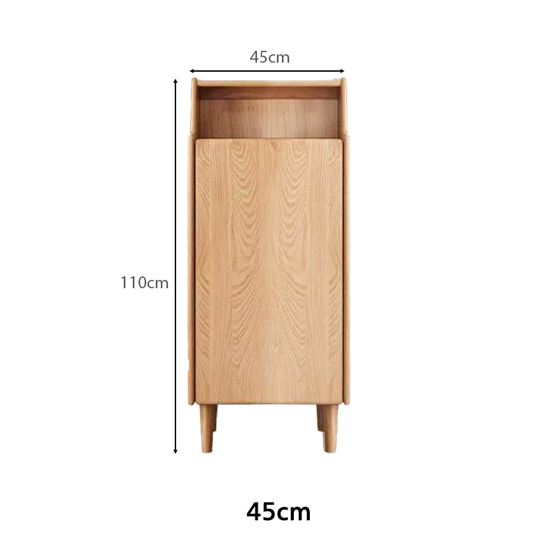 Savannah 45cm/65cm FAS-Graded Solid American Oak Wood Entryway Shoe Cabinet Natural Wood Color