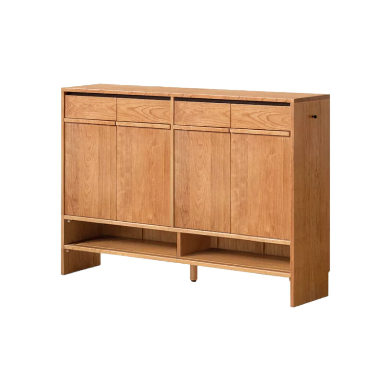 Ulrich 80cm/110cm/140cm FAS-Graded Solid Cherry Wood Entryway Shoe Cabinet /Shoe Case With Drawer For Home