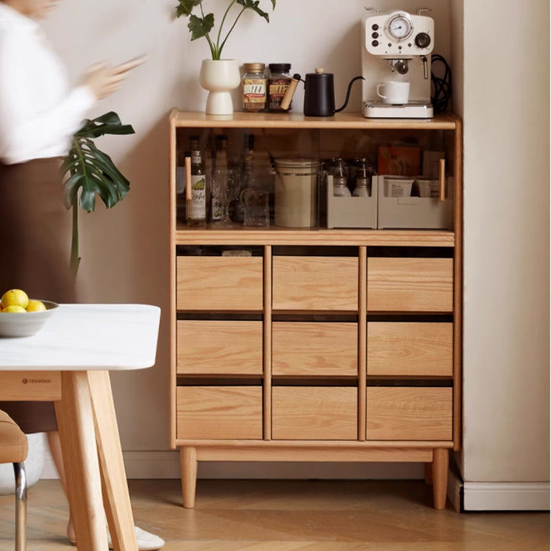 Stephen FAS-Graded Solid Oak Wood Dining Cabinet/Storage Cabinet/Sideboard