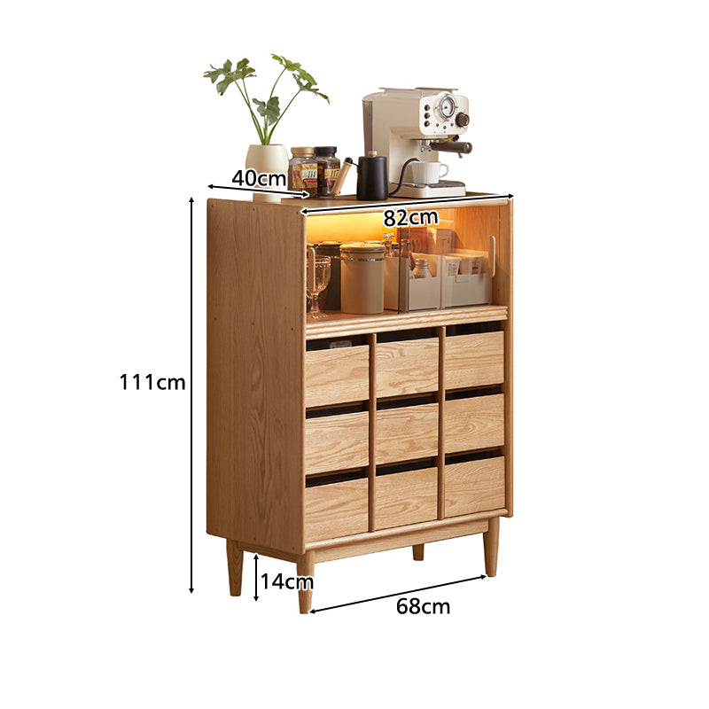 Stephen FAS-Graded Solid Oak Wood Dining Cabinet/Storage Cabinet/Sideboard