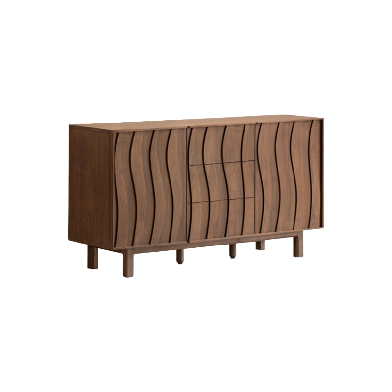 Barrett 1.5m/1.8m FAS-Graded Solid Black Walnut Wood Multi-Drawer Fashionable Dining Cabinet/Storage Cabinet/Sideboard