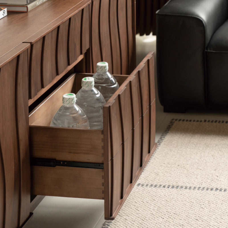 Barrett 1.5m/1.8m FAS-Graded Solid Black Walnut Wood Multi-Drawer Fashionable Dining Cabinet/Storage Cabinet/Sideboard