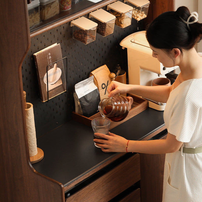 Caspian 0.85m FAS-Graded Solid Black Walnut Wood Multifunctional Sideboard Buffet/Coffee Station Display Cupboard