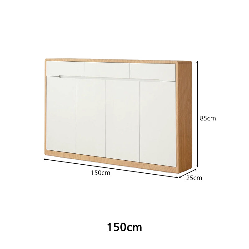 Ronan 90cm/120cm/150cm Ultra-Thin FAS-Graded Solid American Oak Wood Multi-Drawer Fashionable Dining Cabinet/Storage Cabinet/Sideboard