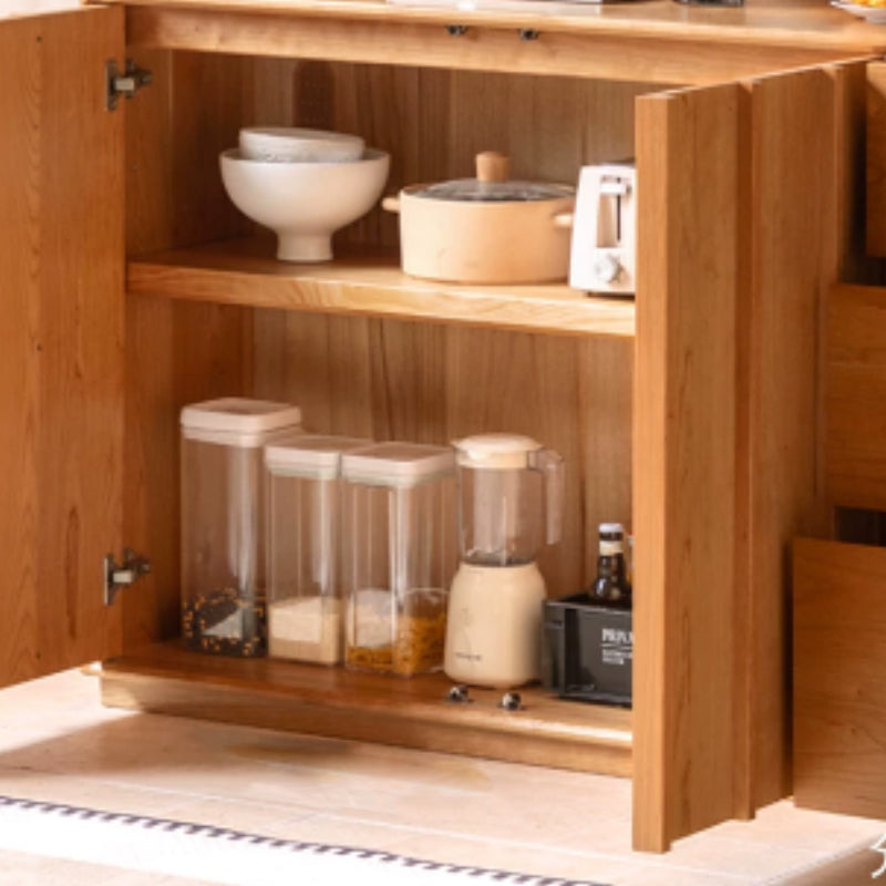 Yates 125cm/150cm/180cm FAS-Graded Solid Cherry Wood Multi-Drawer Fashionable Dining Cabinet/Storage Cabinet/Sideboard