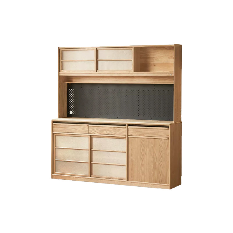 Adelina 150cm/180cm Solid Ash Wood Multi-Drawer Dining Cabinet/Storage Cabinet/Sideboard Buffet/Coffee Station Display Cupboard