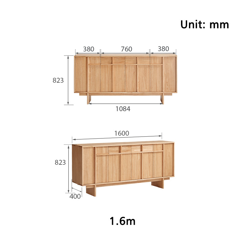 Tammy 1.6m/1.8m Multi-Drawer Fashionable Dining Cabinet/Storage Cabinet/Sideboard Multiple Color