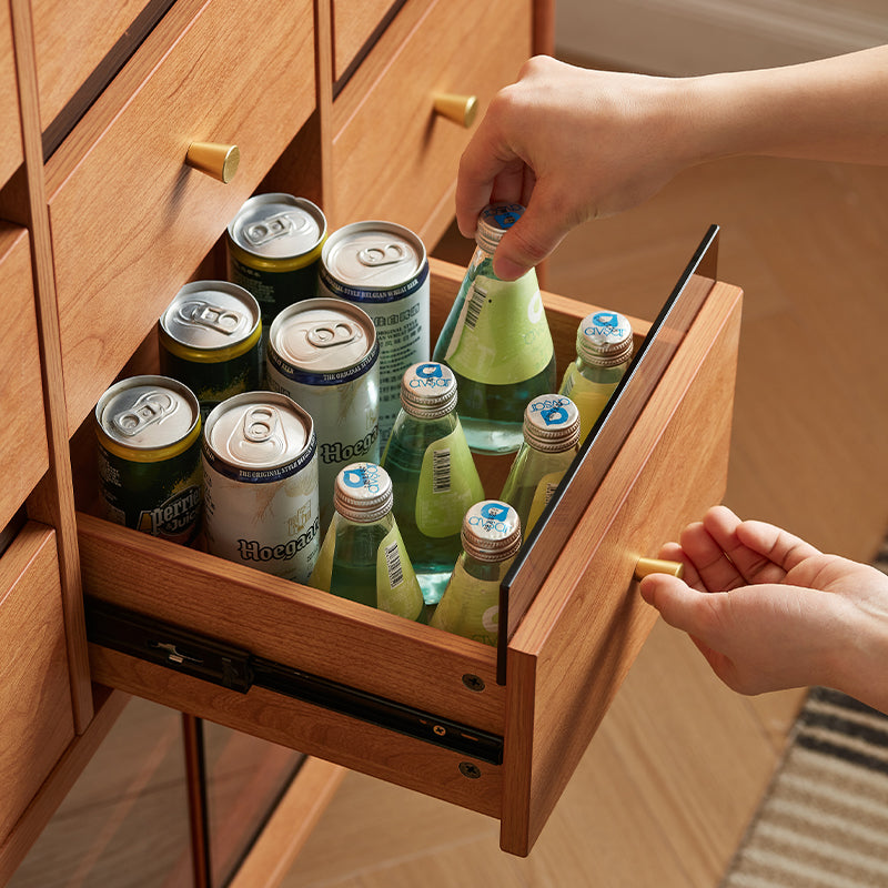 Cameron Dining Cabinet/Storage Cabinet/Sideboard With Glass Door For Dining Room