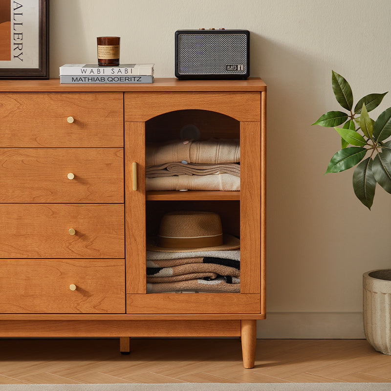 Carolyn 1.2m/1.5m Dining Cabinet/Storage Cabinet/Sideboard With Glass Door For Dining Room