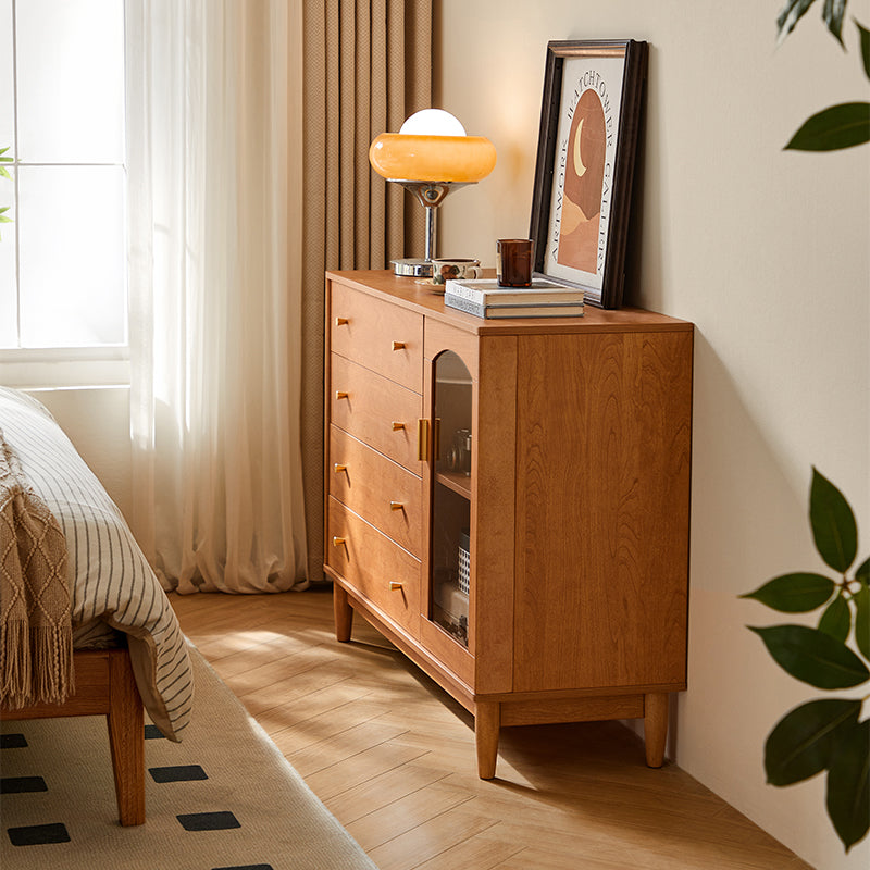 Carolyn 1.2m/1.5m Dining Cabinet/Storage Cabinet/Sideboard With Glass Door For Dining Room